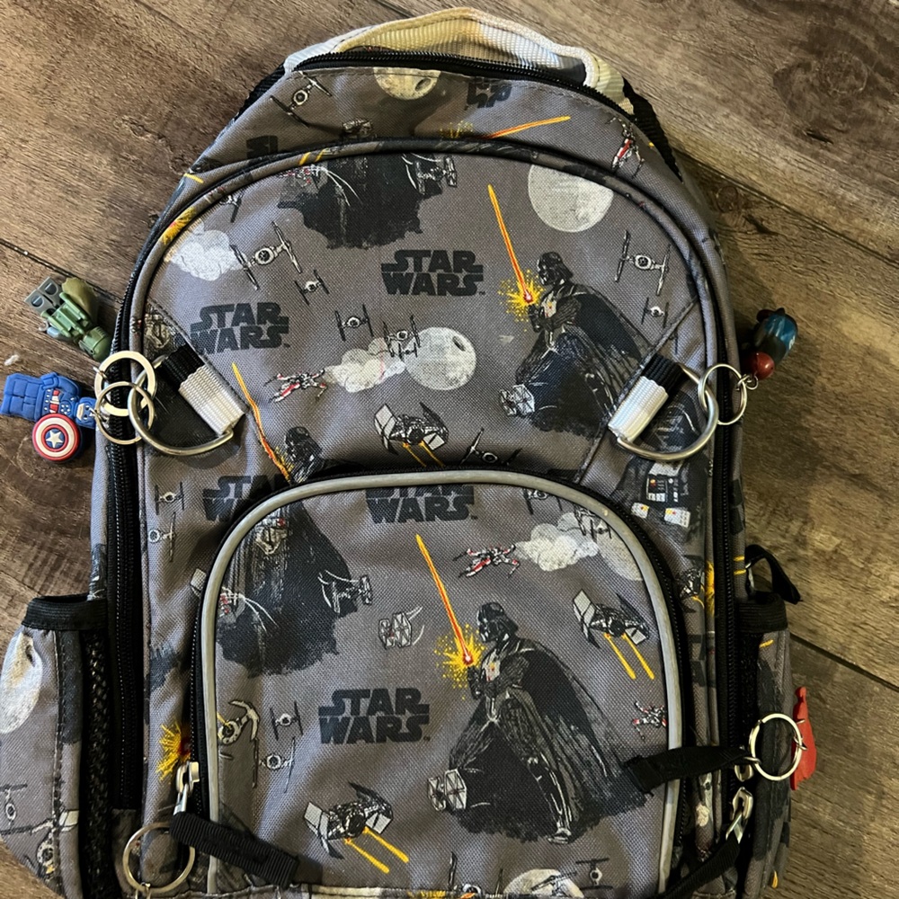 Pottery Barn Kids Star Wars Gray Backpack